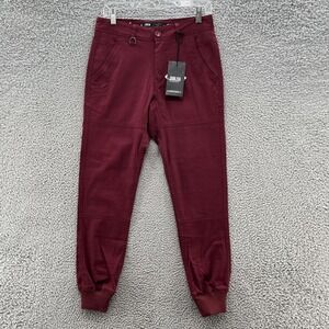 Publish Brand Pants Men 28 Burgundy Legacy Jogger Water Repellent Stretch Casual